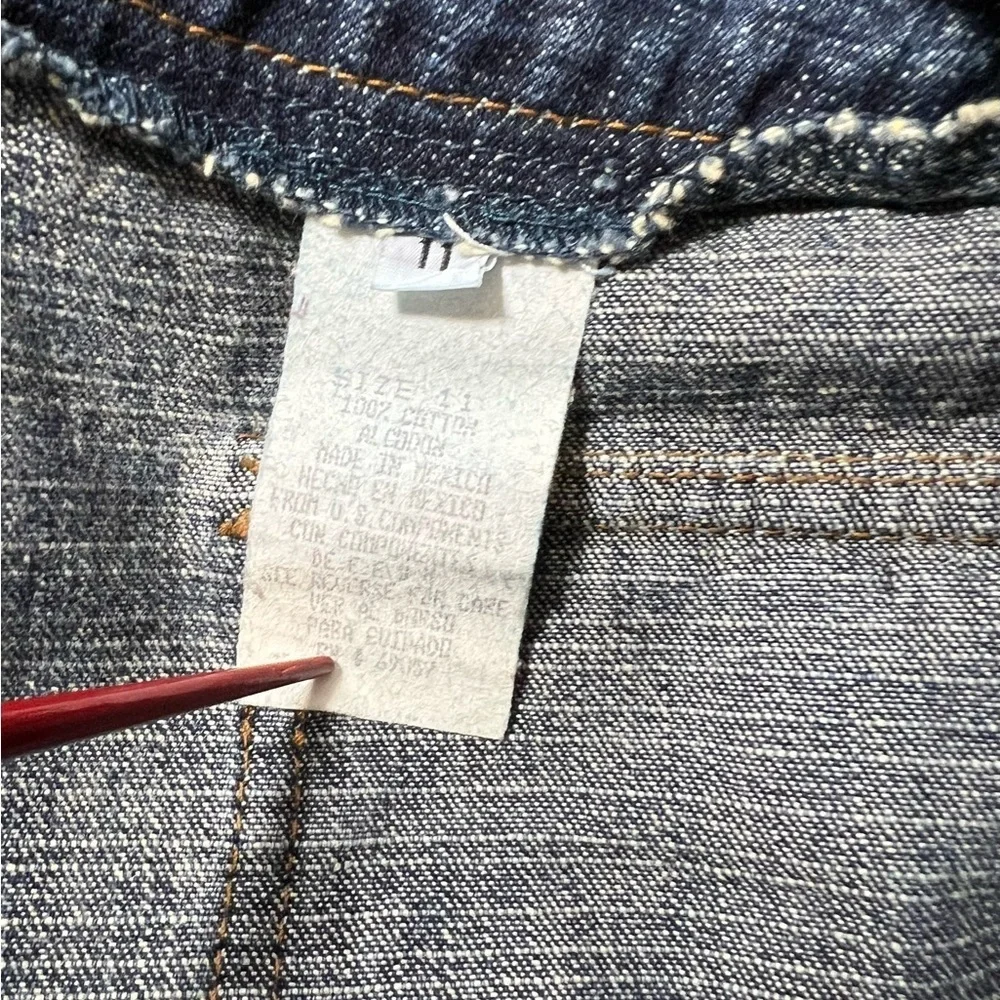 Vintage Paris Blues Denim Skirt Straight Maxi Y2K size 11 - Picture 8 of 8